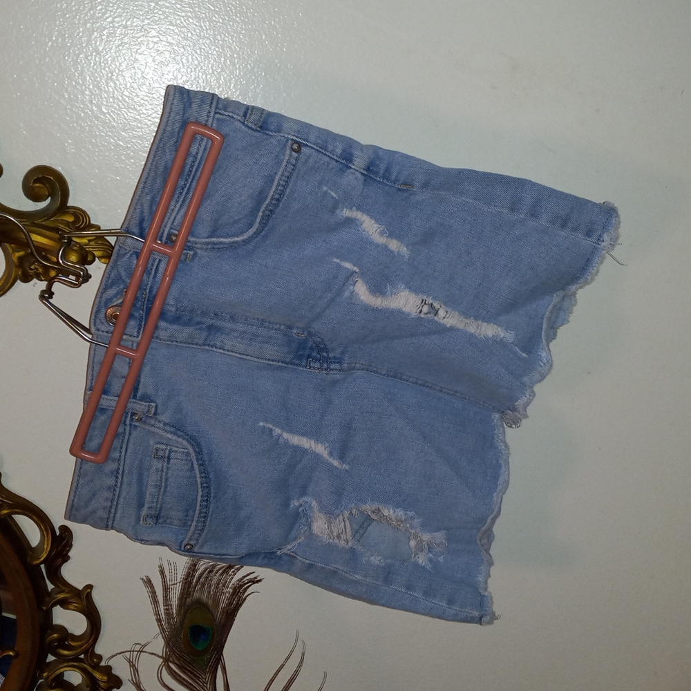 Distressed  Jean skirt